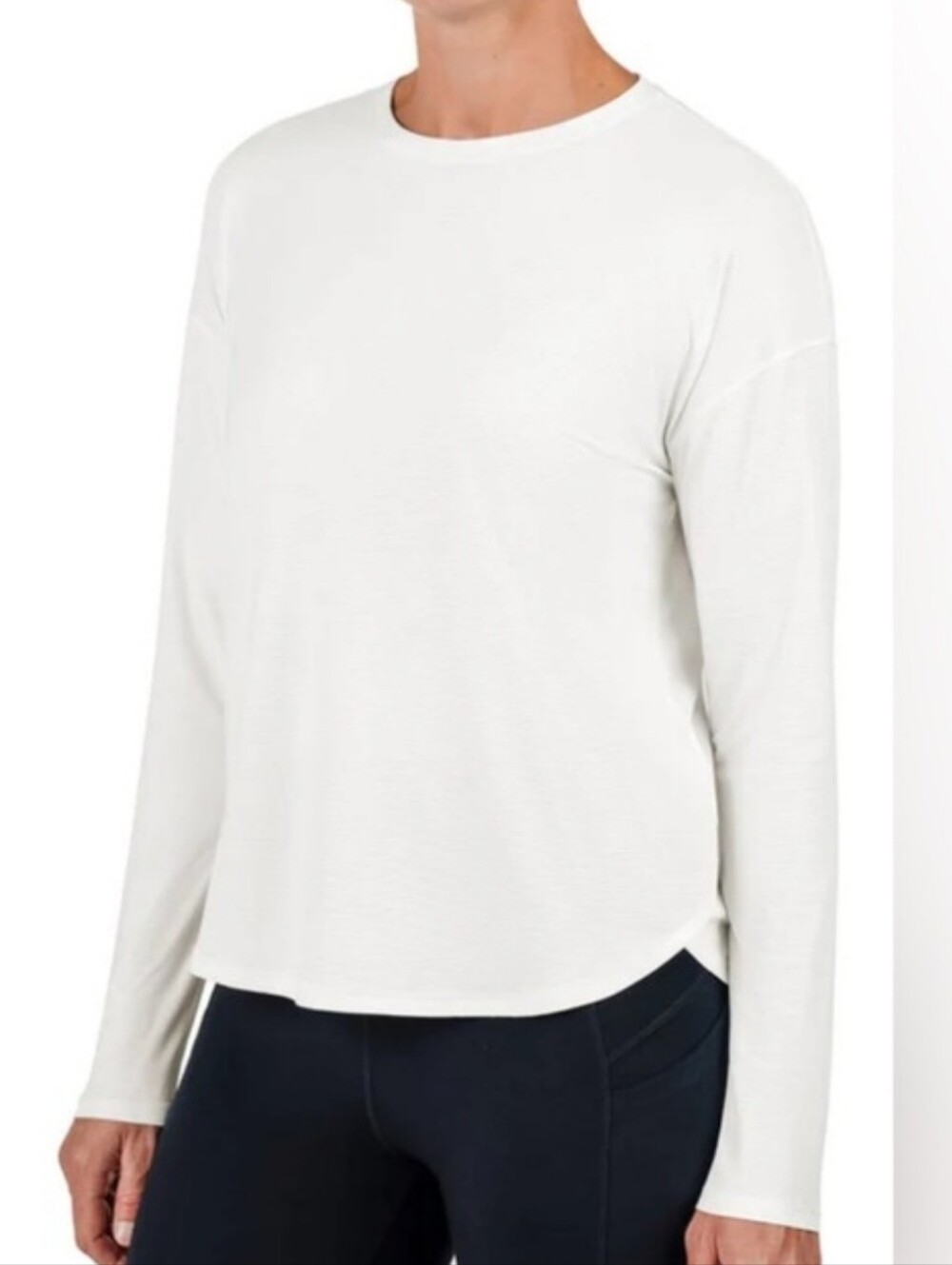 Tuff Athletics Long Sleeve Crewneck Activewear Top Womens Size XXL White Casual - Picture 1 of 10